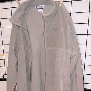 EXCELLENT COLUMBIA TAN FLEECE COAT szL